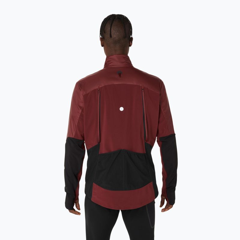 Vyriška bėgimo striukė ASICS Road Winter dark red planet 3