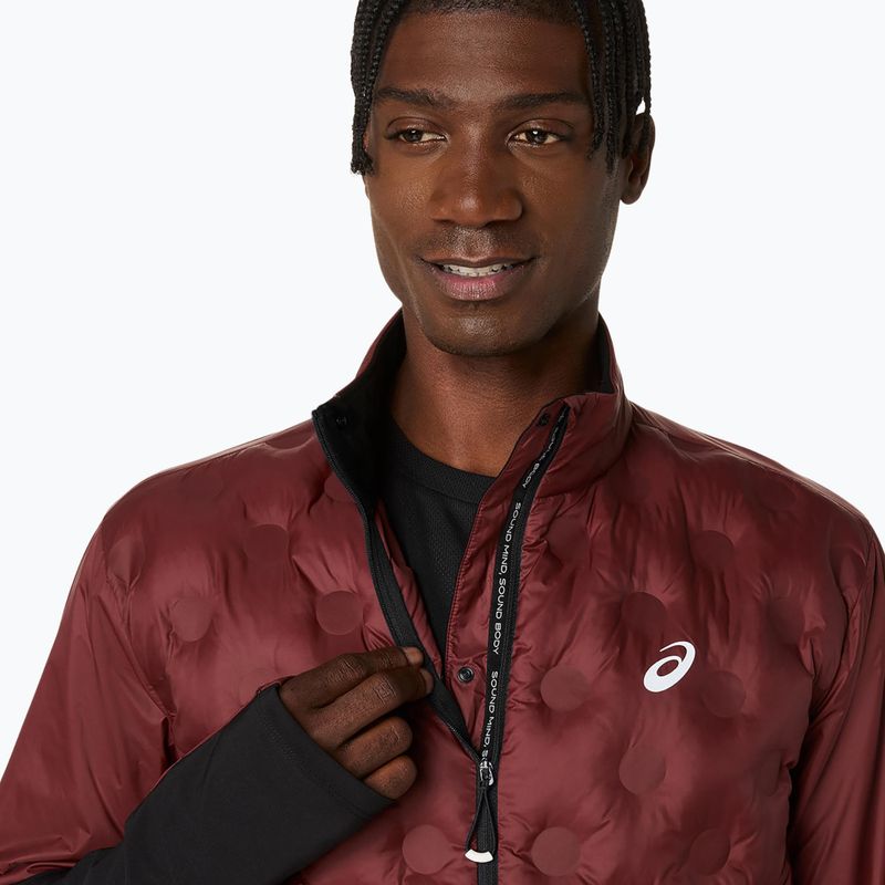 Vyriška bėgimo striukė ASICS Road Winter dark red planet 5