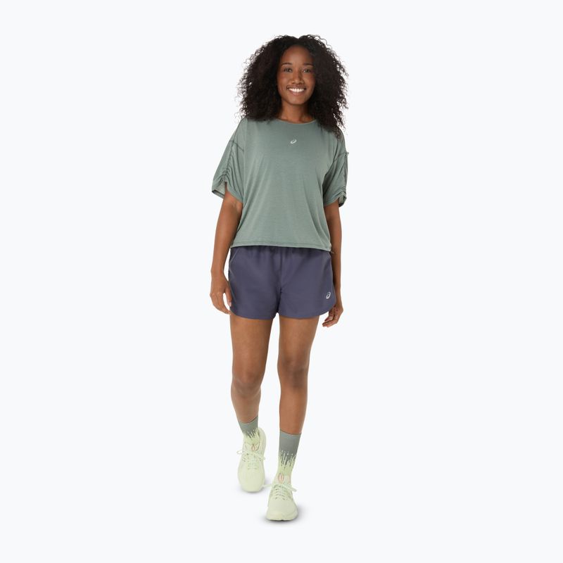 Moteriški bėgimo marškinėliai ASICS Nagino Run Adjustable Top monument blue 2