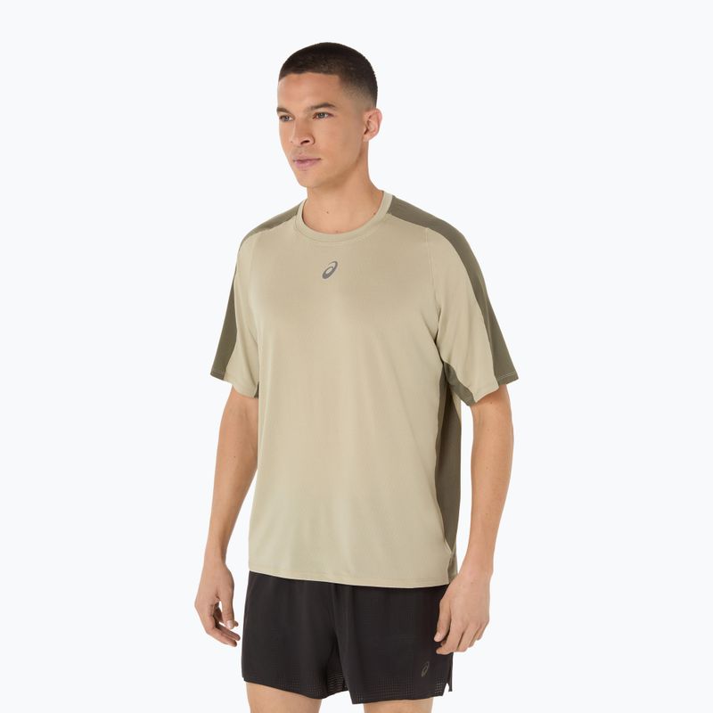 Vyriški bėgimo marškinėliai ASICS Fujitrail Elite Top khaki/mantle green 4