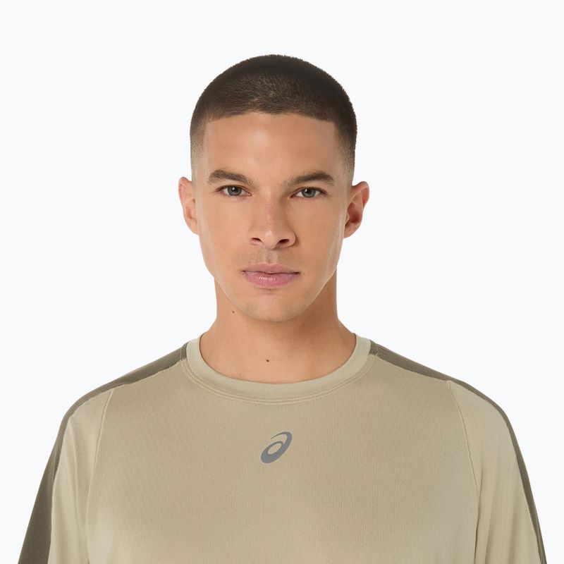 Vyriški bėgimo marškinėliai ASICS Fujitrail Elite Top khaki/mantle green 5