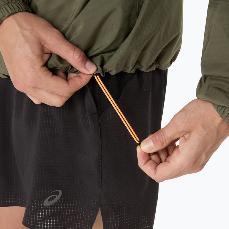 Vyriška bėgimo striukė ASICS Fujitrail Elite Waterproof mantle green 10