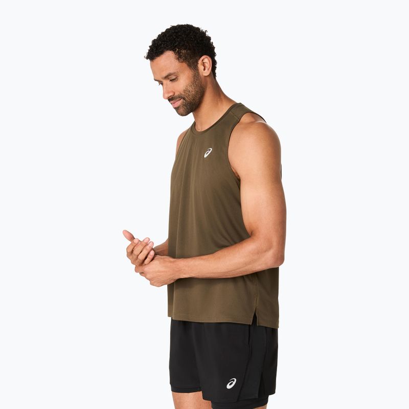 Vyriški bėgimo marškinėliai ASICS Core Singlet brown stone 4