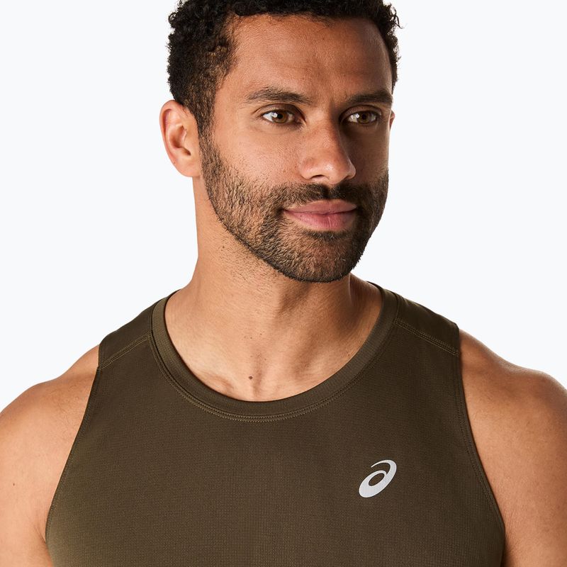 Vyriški bėgimo marškinėliai ASICS Core Singlet brown stone 5