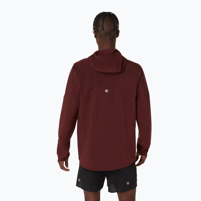 Vyriška bėgimo striukė ASICS Metarun Waterproof dark red planet 3