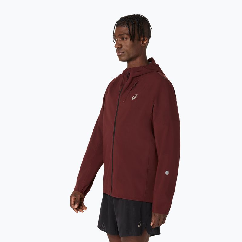 Vyriška bėgimo striukė ASICS Metarun Waterproof dark red planet 4