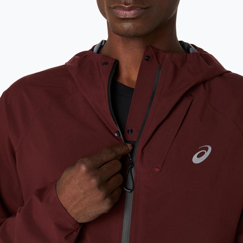 Vyriška bėgimo striukė ASICS Metarun Waterproof dark red planet 5