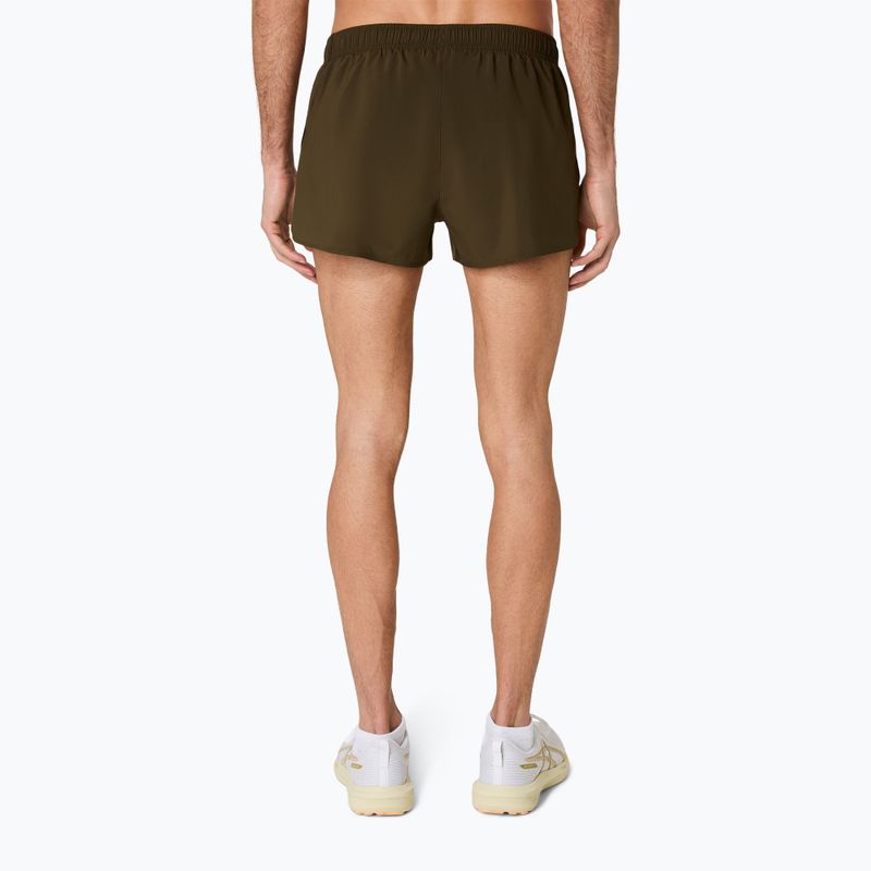 Vyriški bėgimo šortai ASICS Core Split Short brown stone 3