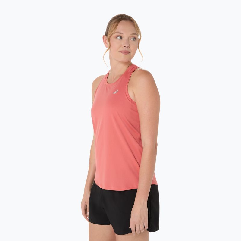 Moteriški bėgimo marškinėliai Asics Core Tank dark pink clay 4