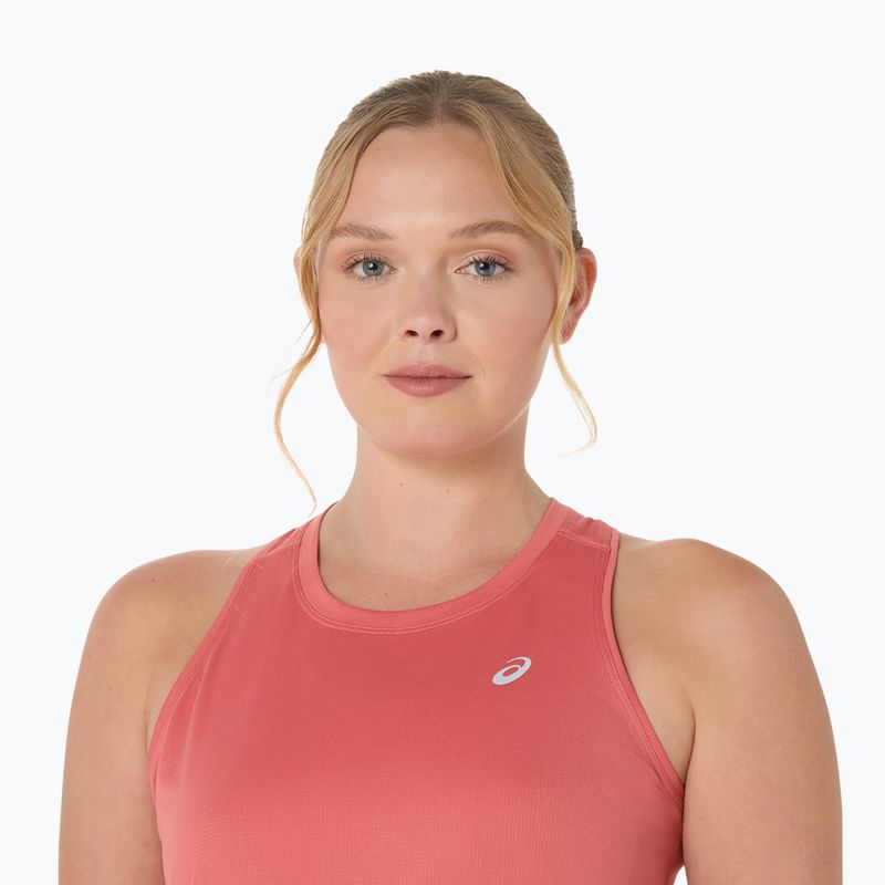 Moteriški bėgimo marškinėliai Asics Core Tank dark pink clay 5