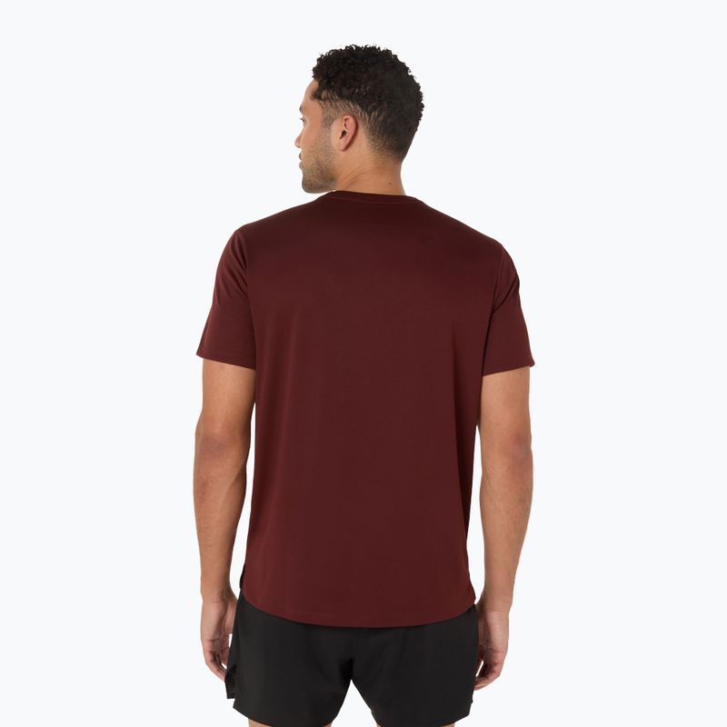Vyriški bėgimo marškinėliai ASICS Core dark red planet 3
