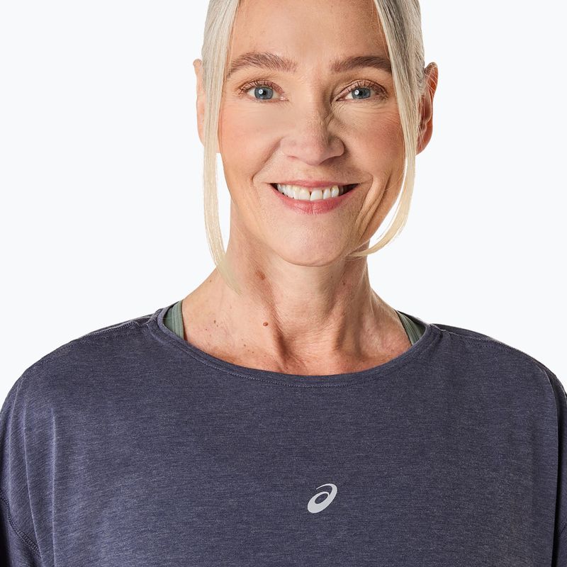 Moteriški bėgimo marškinėliai ASICS Nagino Run Adjustable Top indigo fog 5