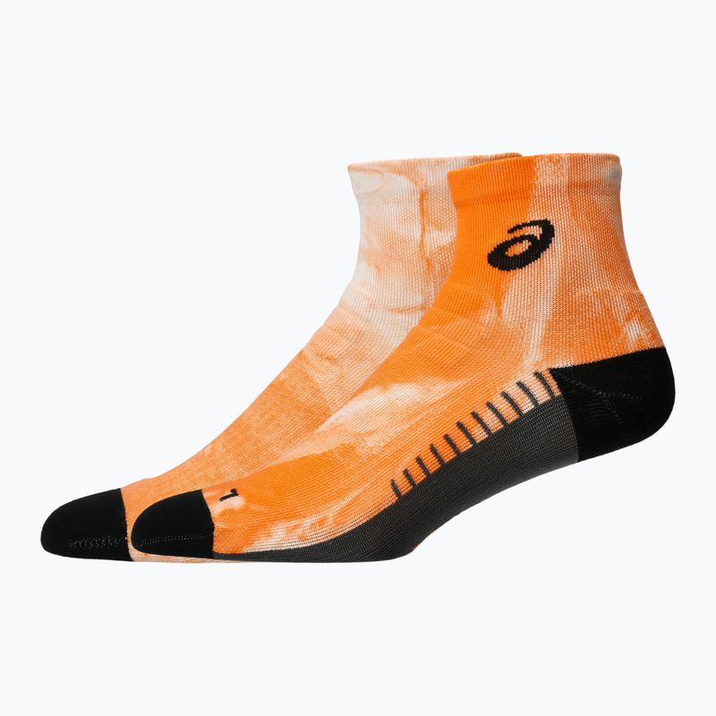 Kojinės ASICS Performance Run Quarter brilliant white/orange glow 2