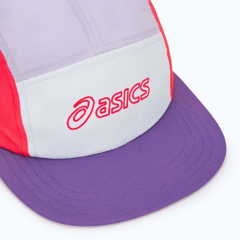 Kepuraitė su snapeliu ASICS 5 Panel flash red/edo purple/dusk violet 3