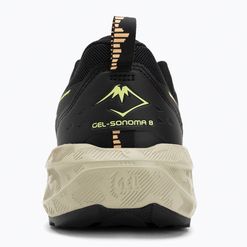 Vyriški bėgimo batai ASICS Gel-Sonoma 8 black/lime green 6