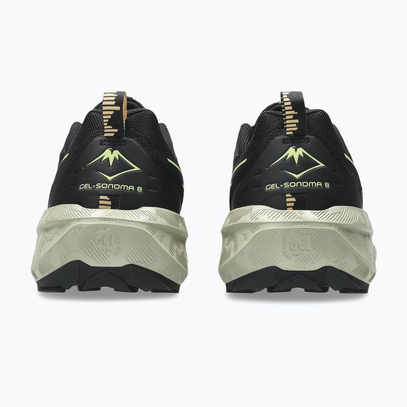 Vyriški bėgimo batai ASICS Gel-Sonoma 8 black/lime green 5