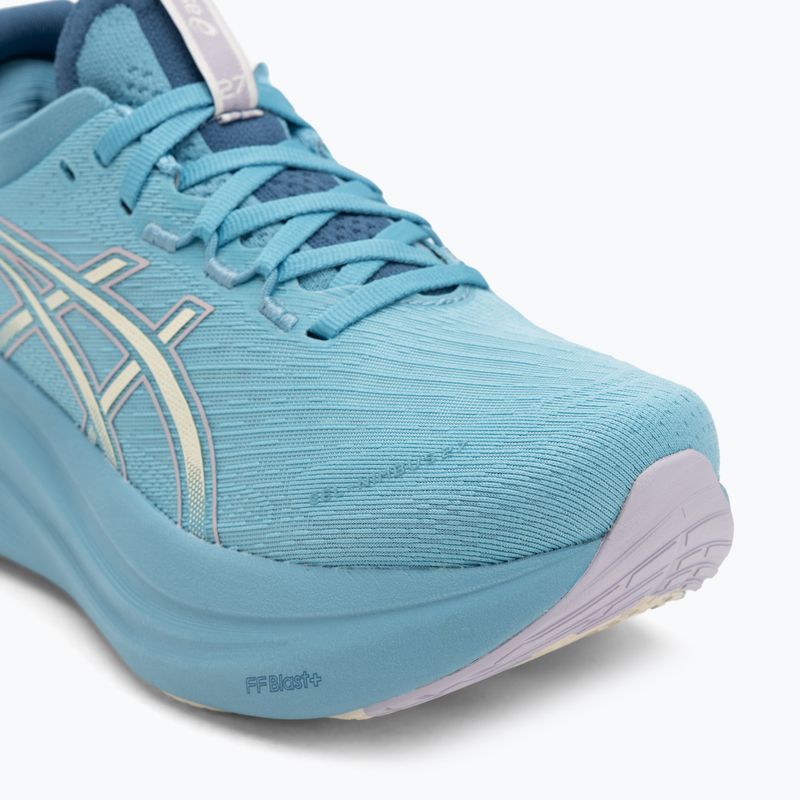 Moteriški bėgimo batai Asics Gel-Nimbus 27 stillwater/cream 7