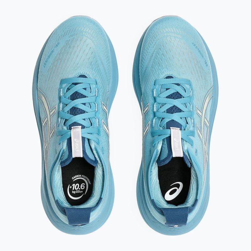 Moteriški bėgimo batai Asics Gel-Nimbus 27 stillwater/cream 6