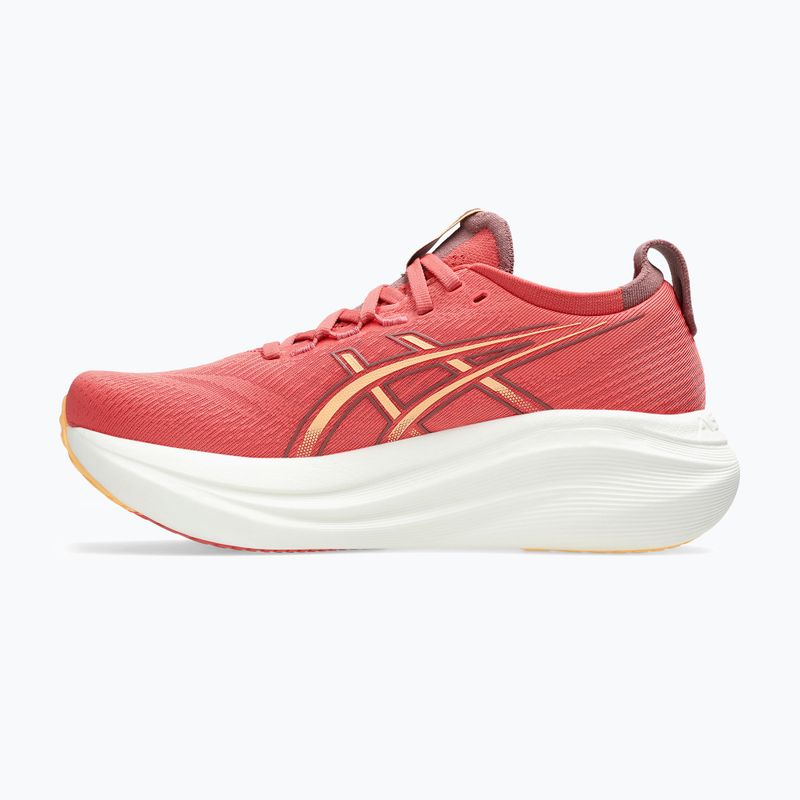 Asics Gel-Nimbus 27 moteriški bėgimo bateliai tamsiai rožinės spalvos molio/orange glow 2