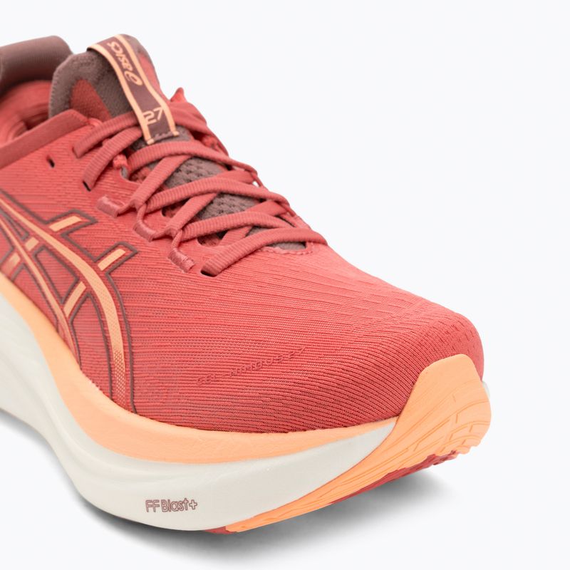 Moteriški bėgimo batai Asics Gel-Nimbus 27 dark pink clay/orange glow 7
