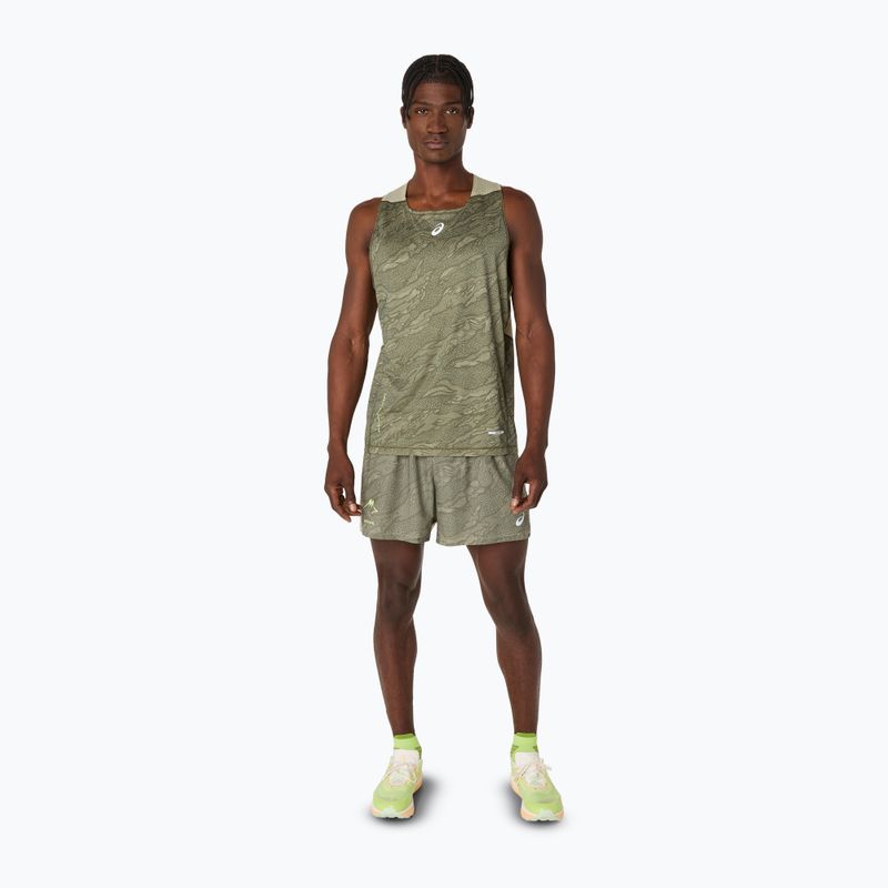 Vyriški bėgimo marškinėliai ASICS Fujitrail Singlet mantle green/khaki 2