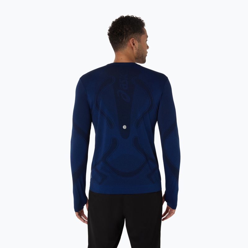 Vyriški bėgimo marškinėliai ilgomis rankovėmis ASICS Road Seamless LS midnight 3