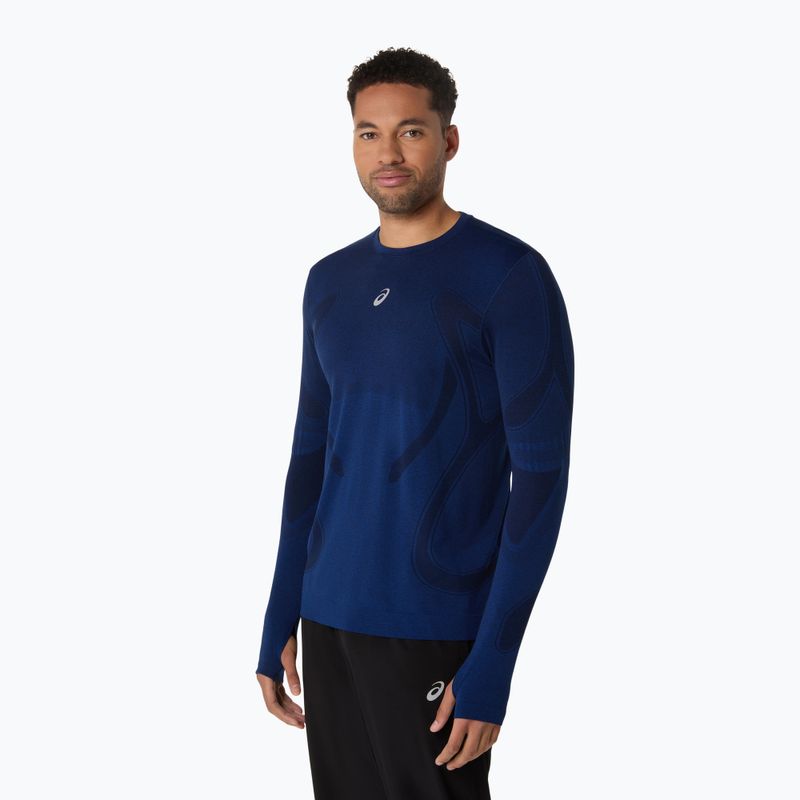 Vyriški bėgimo marškinėliai ilgomis rankovėmis ASICS Road Seamless LS midnight 4