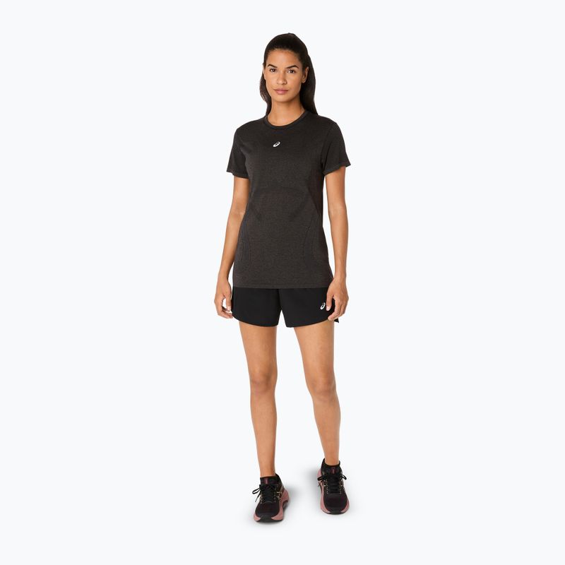 Moteriški bėgimo marškinėliai ASICS Seamless performance black 2