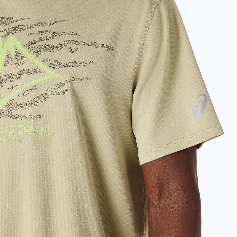 Vyriški bėgimo marškinėliai ASICS Fujitrail Logo SS khaki 6