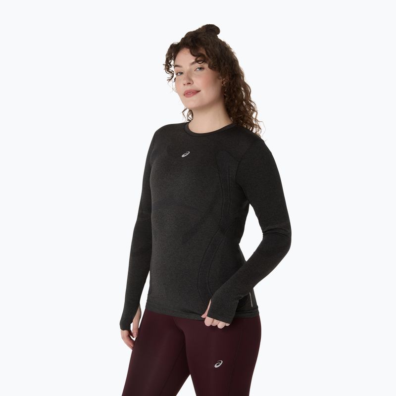 Moteriški bėgimo marškinėliai ilgomis rankovėmis ASICS Road Seamless LS performance black 4