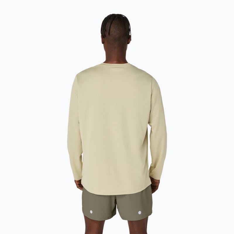 Vyriški bėgimo marškinėliai ilgomis rankovėmis ASICS Fujitrail Logo LS khaki 3