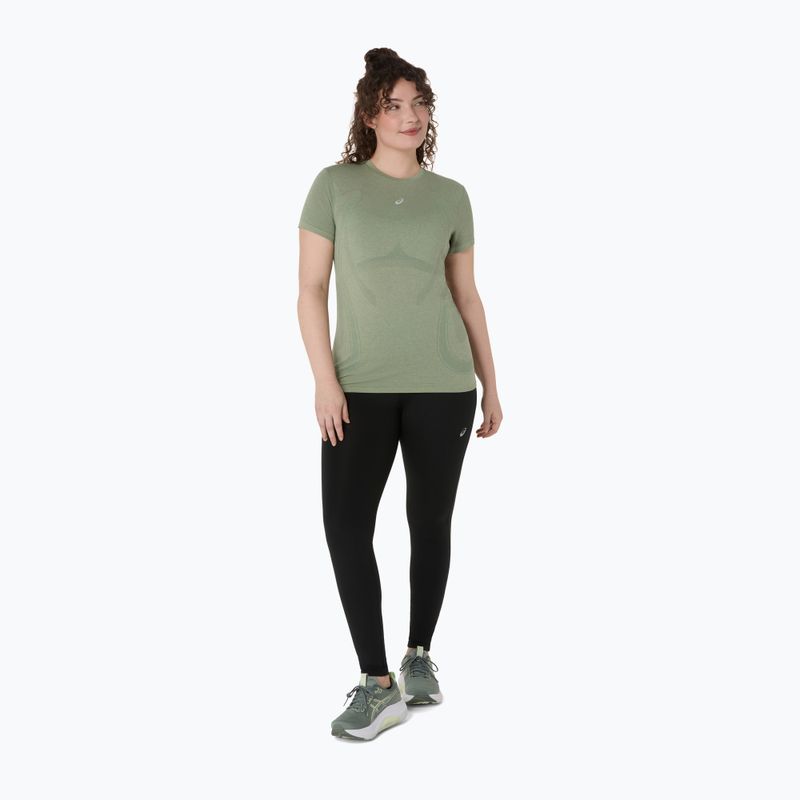 Moteriški bėgimo marškinėliai ASICS Seamless monument blue/whisper green 2