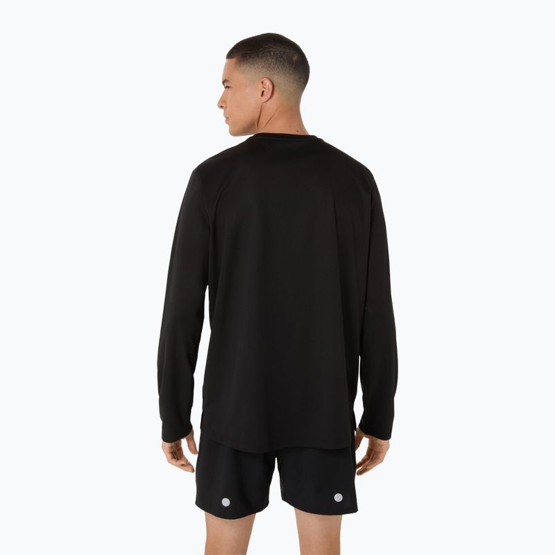 Vyriški bėgimo marškinėliai ilgomis rankovėmis ASICS Fujitrail Logo LS performance black 3