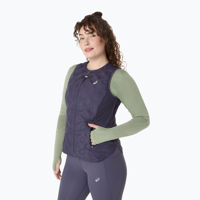 Moteriška bėgimo liemenė ASICS Nagino Run Padded Gilet indigo fog 3