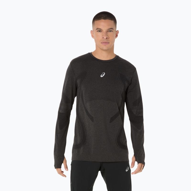 Vyriški bėgimo marškinėliai ilgomis rankovėmis ASICS Road Seamless LS performance black