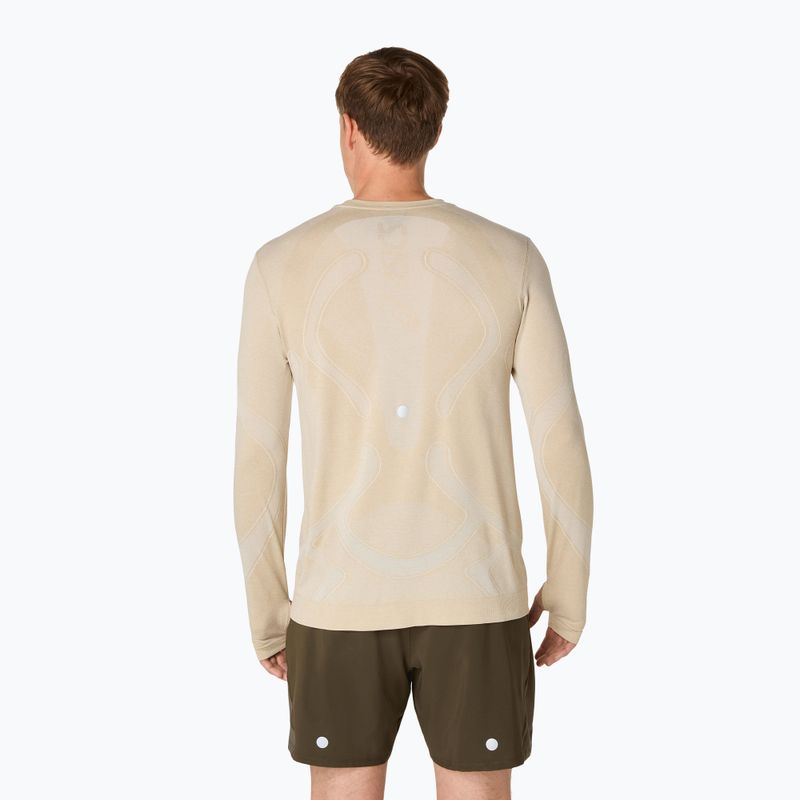 Vyriški bėgimo marškinėliai ilgomis rankovėmis ASICS Road Seamless LS cream 3