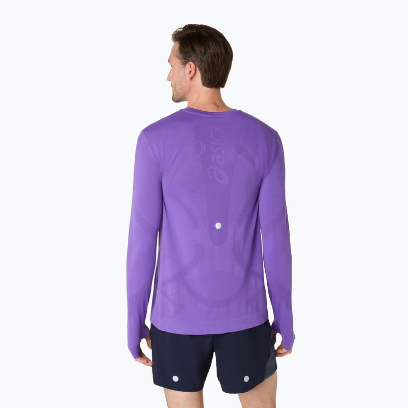 Vyriški bėgimo marškinėliai ilgomis rankovėmis ASICS Road Seamless LS edo purple 3