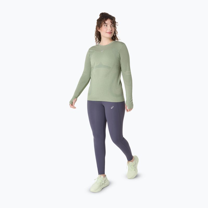 Moteriški bėgimo marškinėliai ilgomis rankovėmis ASICS Road Seamless LS monument blue/whisper green 2