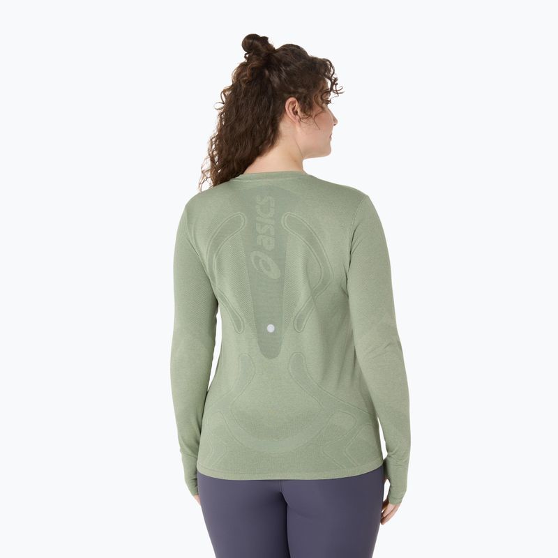 Moteriški bėgimo marškinėliai ilgomis rankovėmis ASICS Road Seamless LS monument blue/whisper green 3