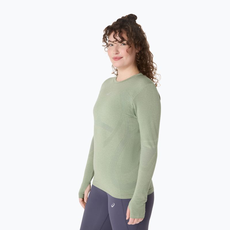 Moteriški bėgimo marškinėliai ilgomis rankovėmis ASICS Road Seamless LS monument blue/whisper green 4