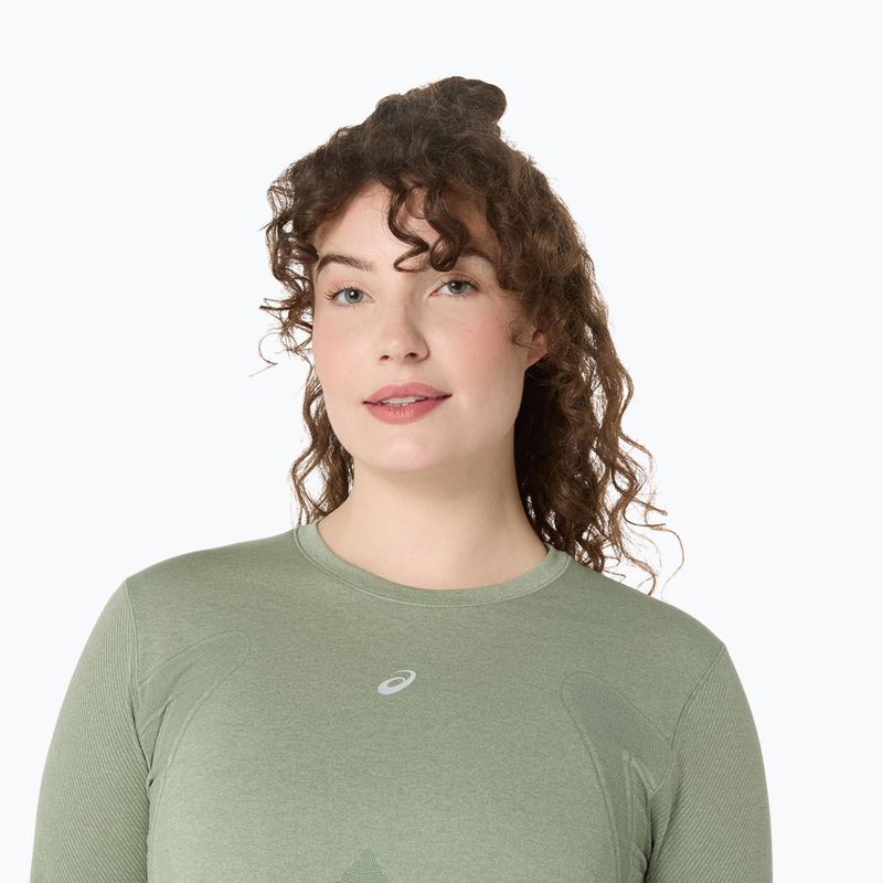 Moteriški bėgimo marškinėliai ilgomis rankovėmis ASICS Road Seamless LS monument blue/whisper green 5