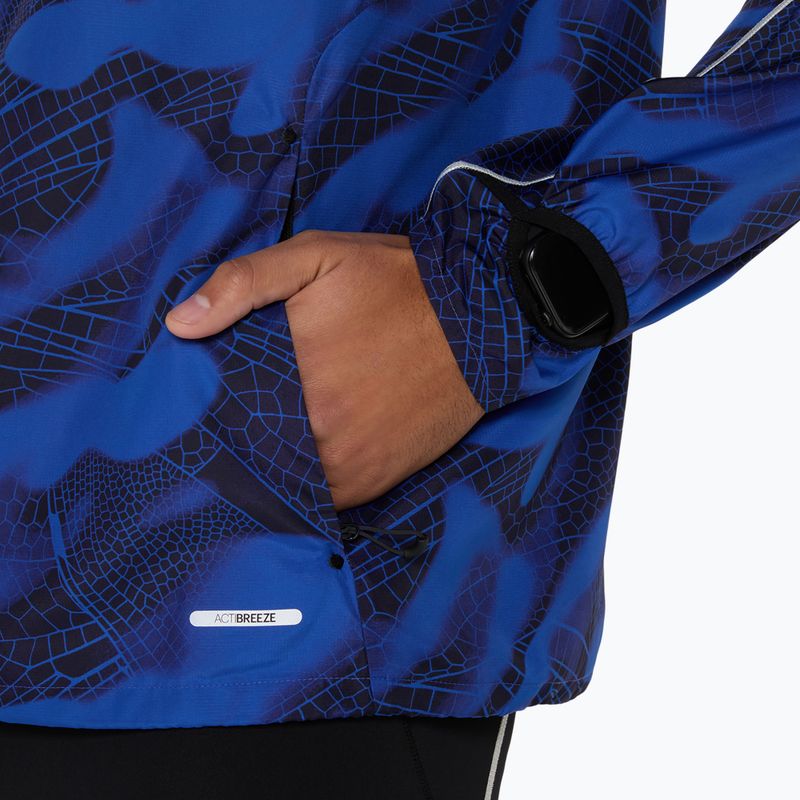 Vyriška bėgimo striukė ASICS Road Lite-Show Packable performance black/dark cobalt 8
