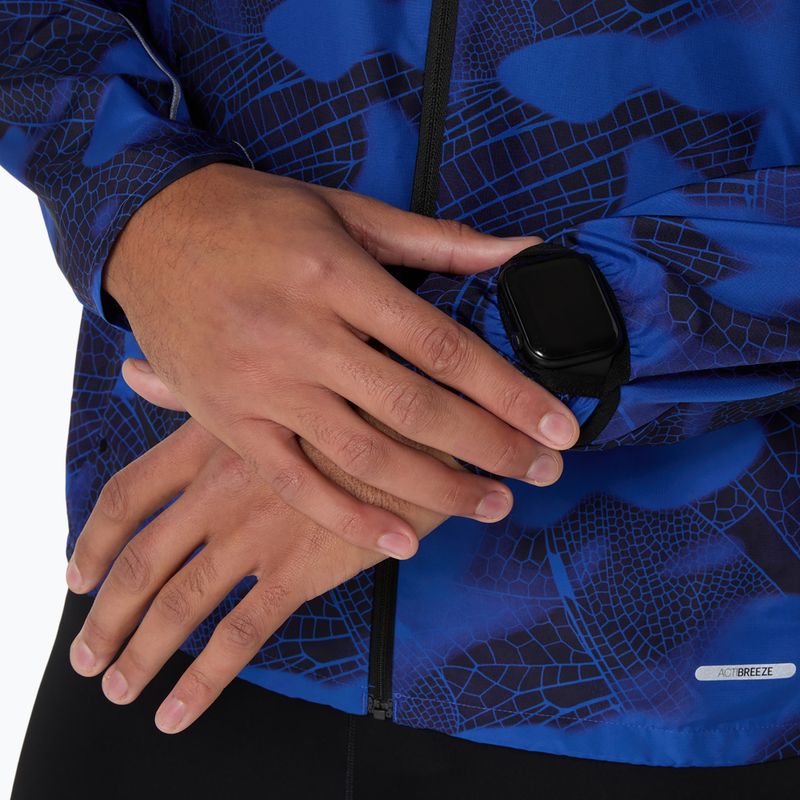 Vyriška bėgimo striukė ASICS Road Lite-Show Packable performance black/dark cobalt 9
