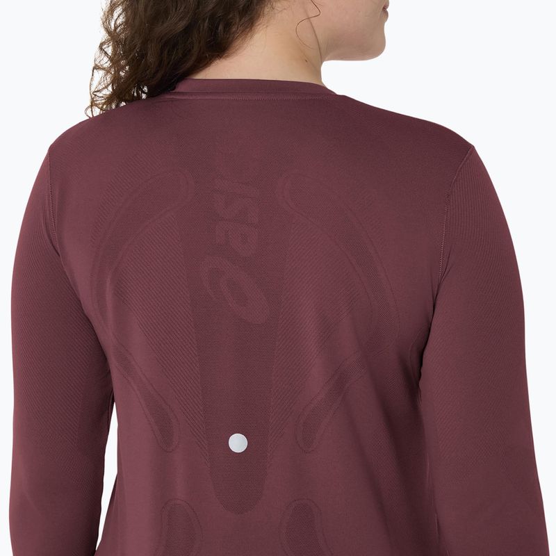 Moteriški bėgimo marškinėliai ilgomis rankovėmis ASICS Road Seamless LS dark currant/port royal 5