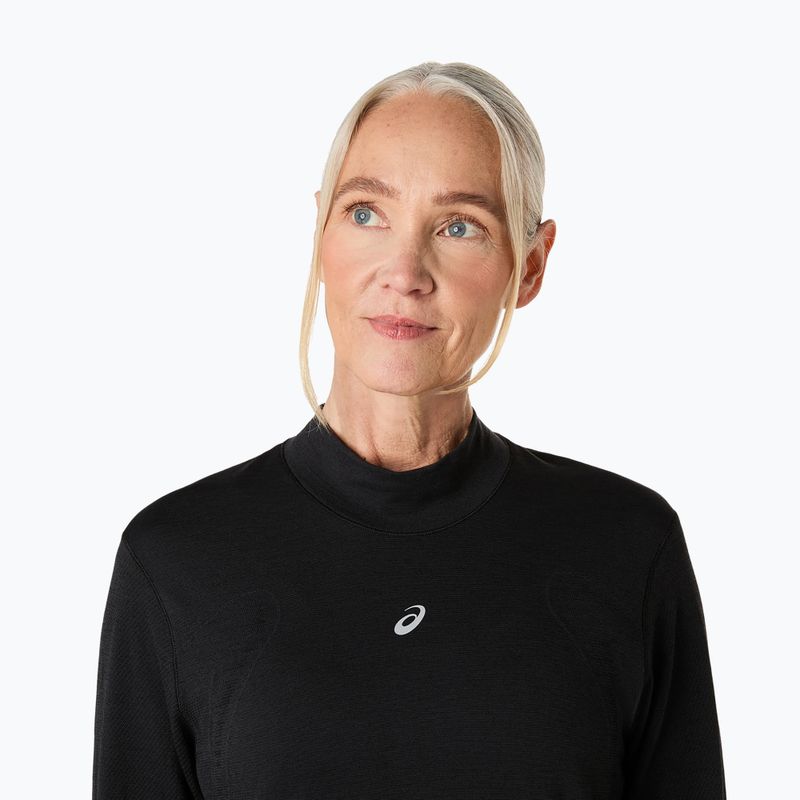Moteriški bėgimo marškinėliai ilgomis rankovėmis ASICS Road Winter Seamless performance black 5