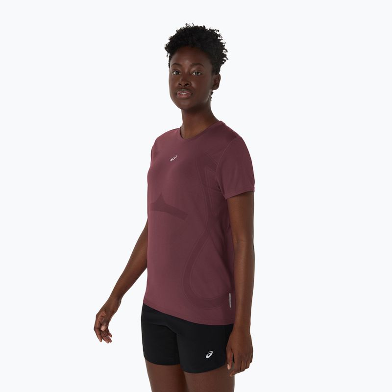 Moteriški bėgimo marškinėliai ASICS Seamless dark currant/port royal 4