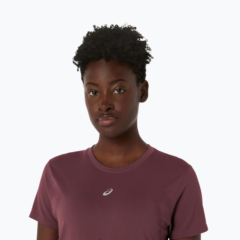 Moteriški bėgimo marškinėliai ASICS Seamless dark currant/port royal 5