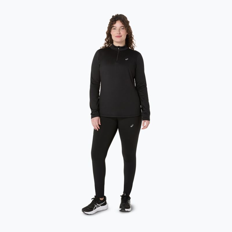 Moteriški bėgimo marškinėliai ilgomis rankovėmis ASICS Core LS Half Zip Winter performance black 2