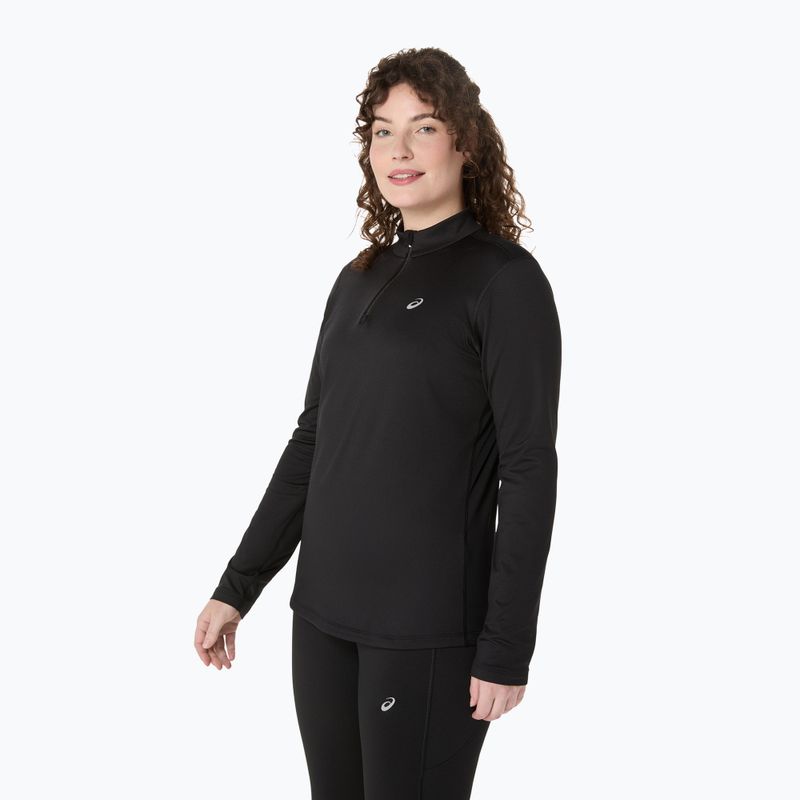 Moteriški bėgimo marškinėliai ilgomis rankovėmis ASICS Core LS Half Zip Winter performance black 4