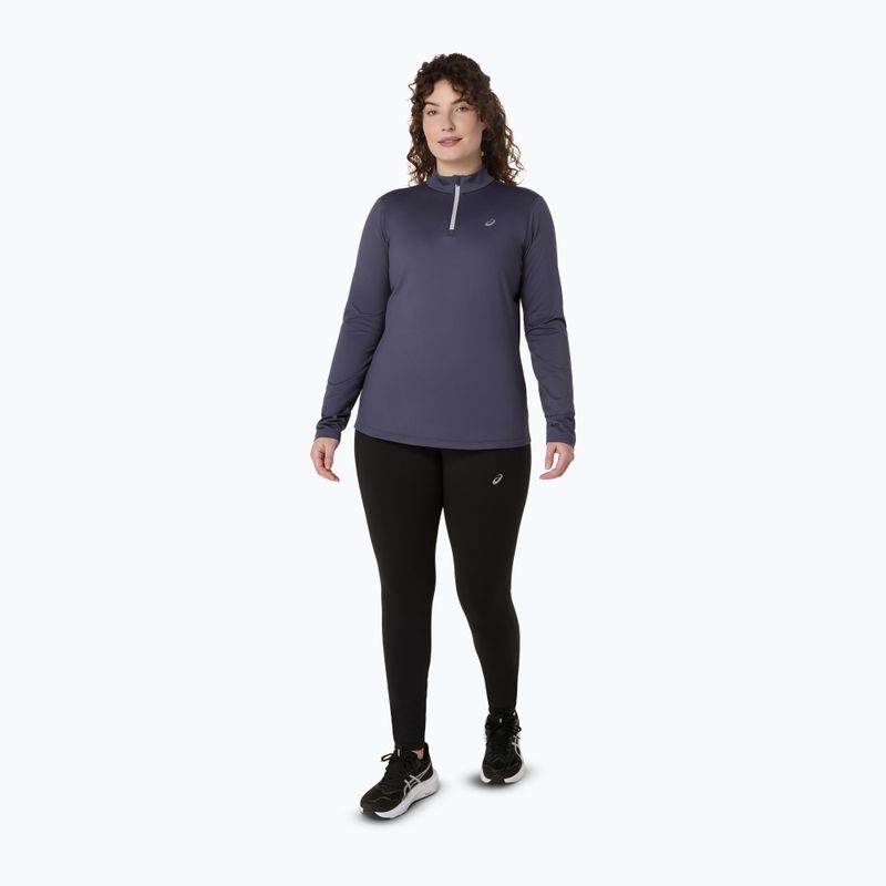 Moteriški bėgimo marškinėliai ilgomis rankovėmis ASICS Core LS Half Zip Winter indigo fog 2